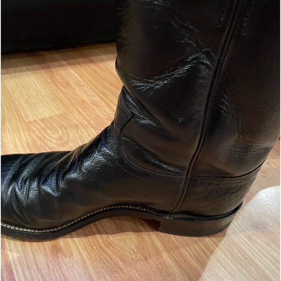 Mens Justin Brand Genuine Exotic smooth Ostrich Roper Boots. Style 3342 - Picture 11 of 12